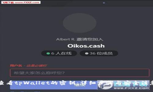 如何查看tpWallet的密钥：详细步骤与安全注意事项